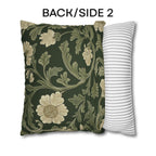 William Morris Pillow Cover: Lodden  Inspired  Sage & Cream Botanicals