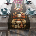William Morris Pumpkin Patch Table Runner: Cream, Orange, Brown Fall Dining Decor