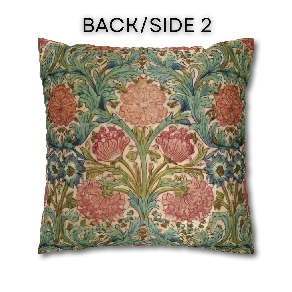 William Morris Style Hyacinth Pillow Cover: John Henry Dearle Inspired Floral