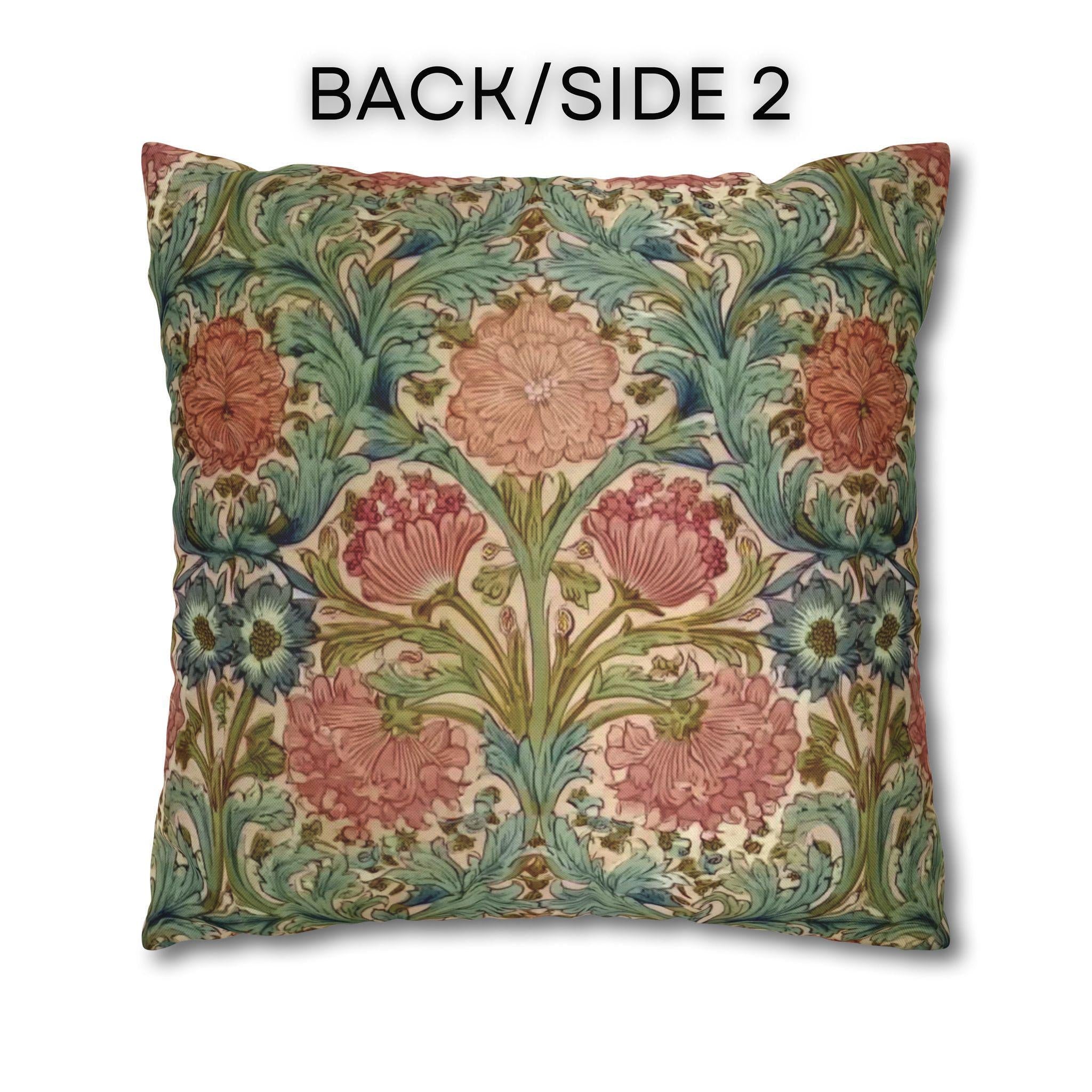 William Morris Style Hyacinth Pillow Cover: John Henry Dearle Inspired Floral