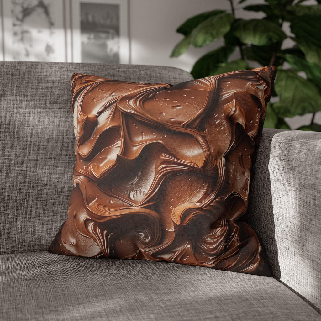 Chocolate Fudge Frosting Pillow Cover, Dessert Home Decor