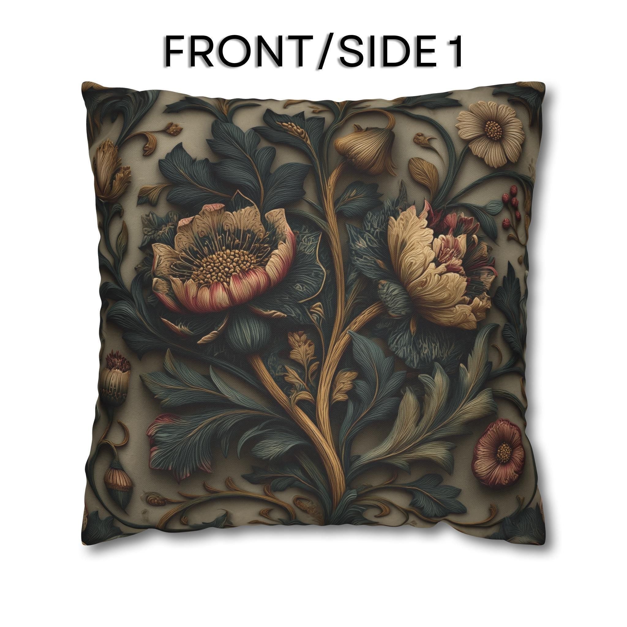 Spring Moody Blooms Pillow Cover: William Morris Inspired Home Decor Refresh