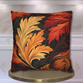 William Morris Autumn Leaves Pillow Cover: Vintage Style Harvest Swirl Accent