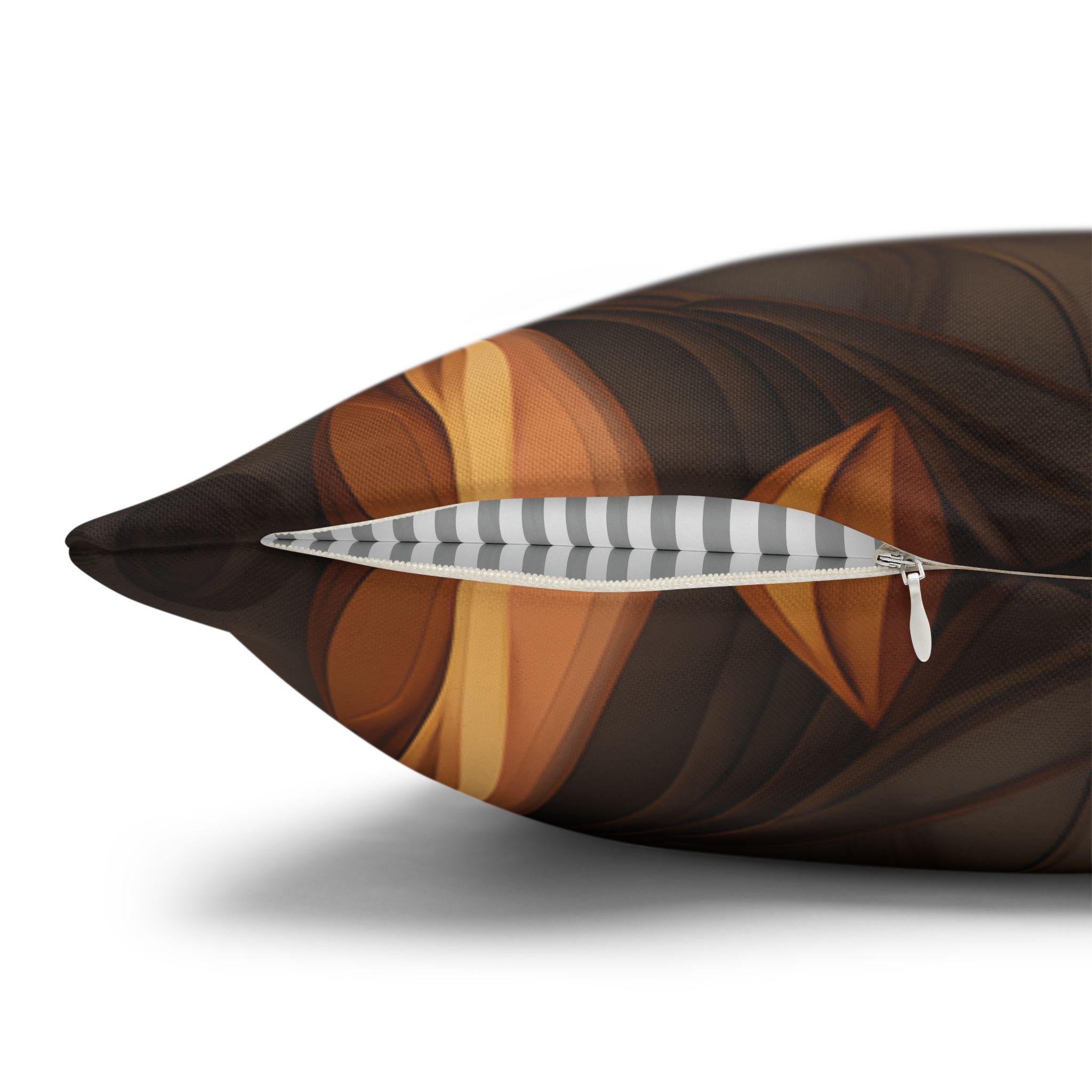Autumn Decorative Pillowcase with Earthy Rustic Colors of Fall, Home Accent Pillow Cover