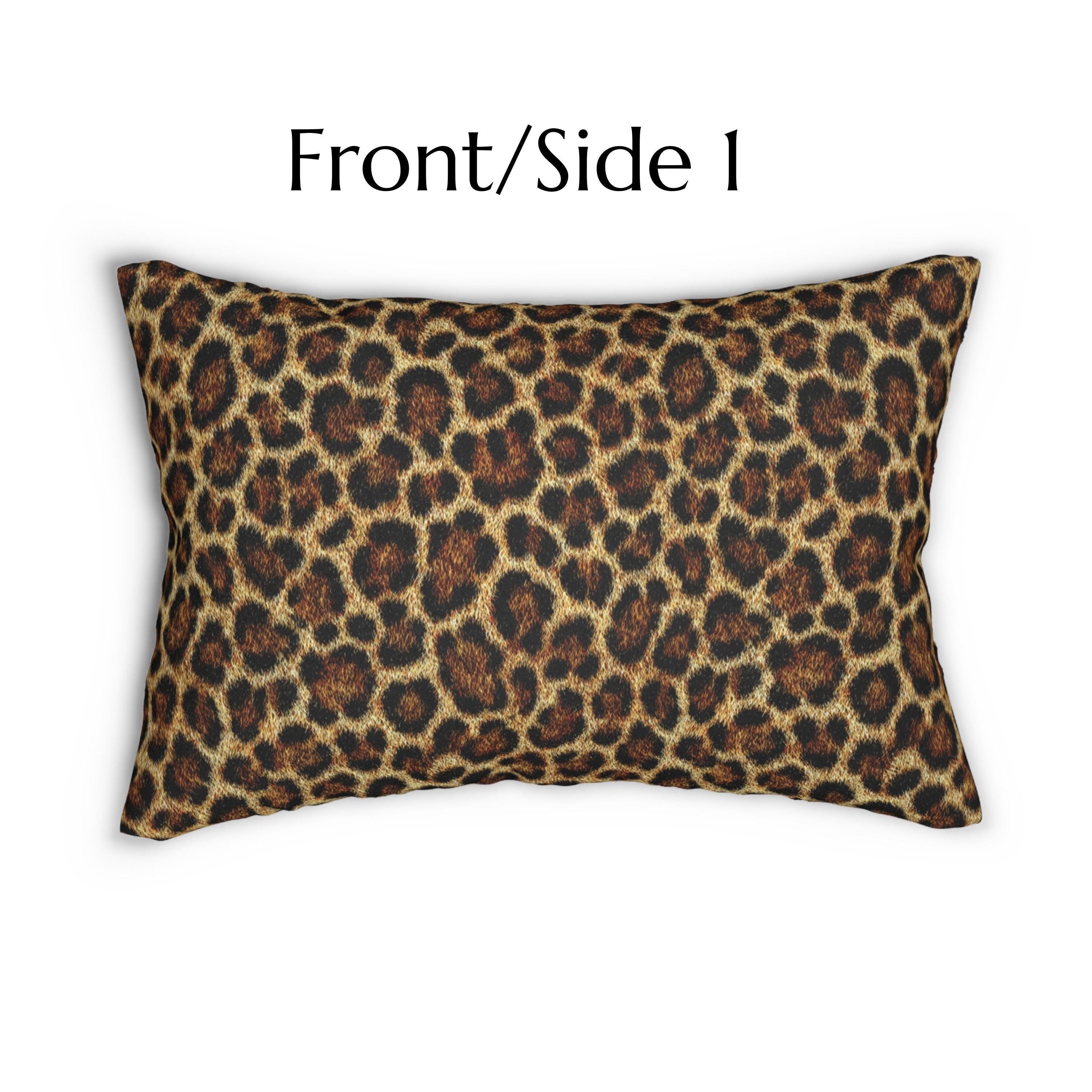 Leopard Luxe Lumbar Pillow: Faux-Fur Look, Zero Cruelty