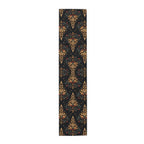 William Morris Christmas Tree Table Runner: Golden Winter Decor
