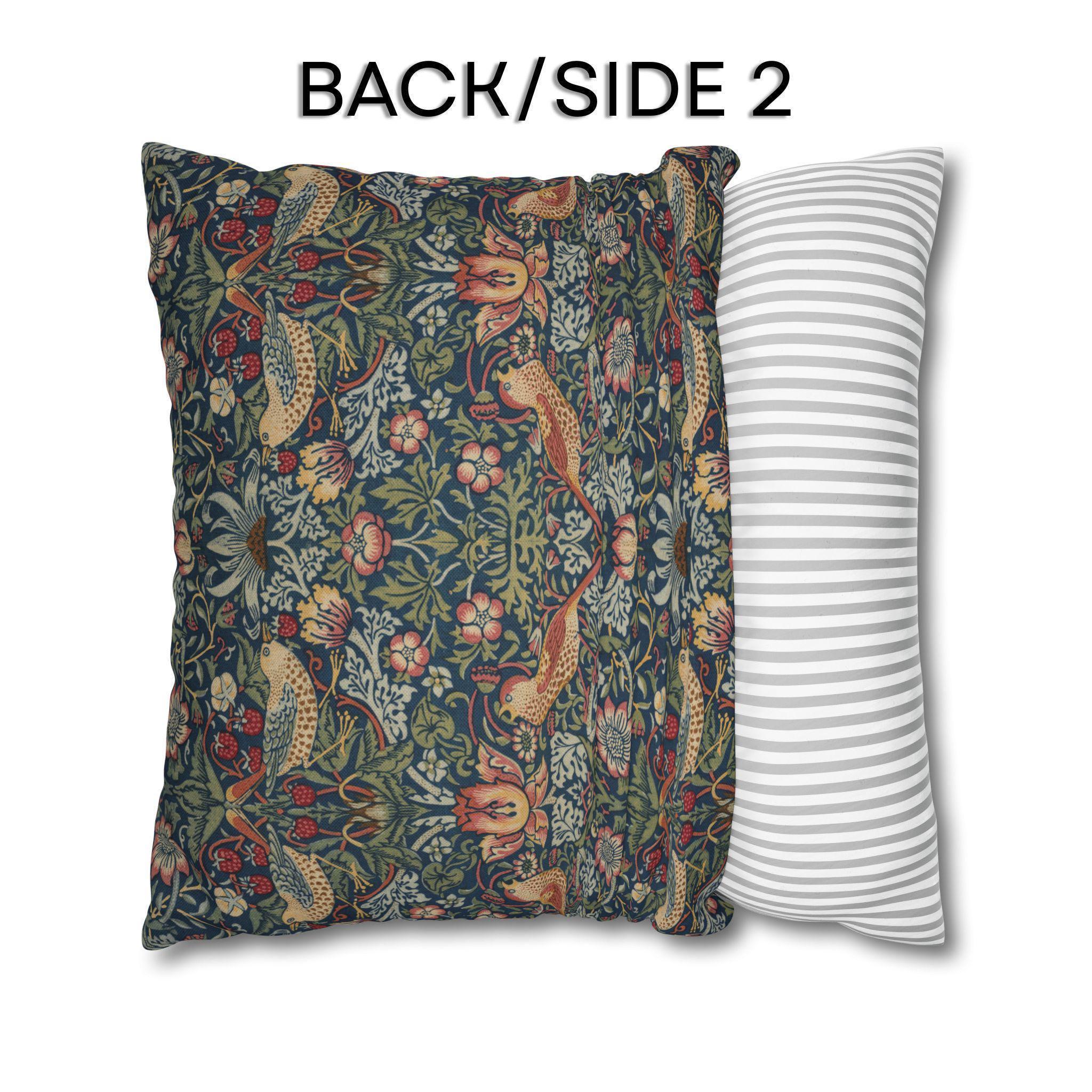 Strawberry Thief Heritage Pillow Cover: William Morris Classic Reimagined