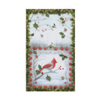 Red Cardinal Christmas Hand Towel: Winter Berry Hand Towel