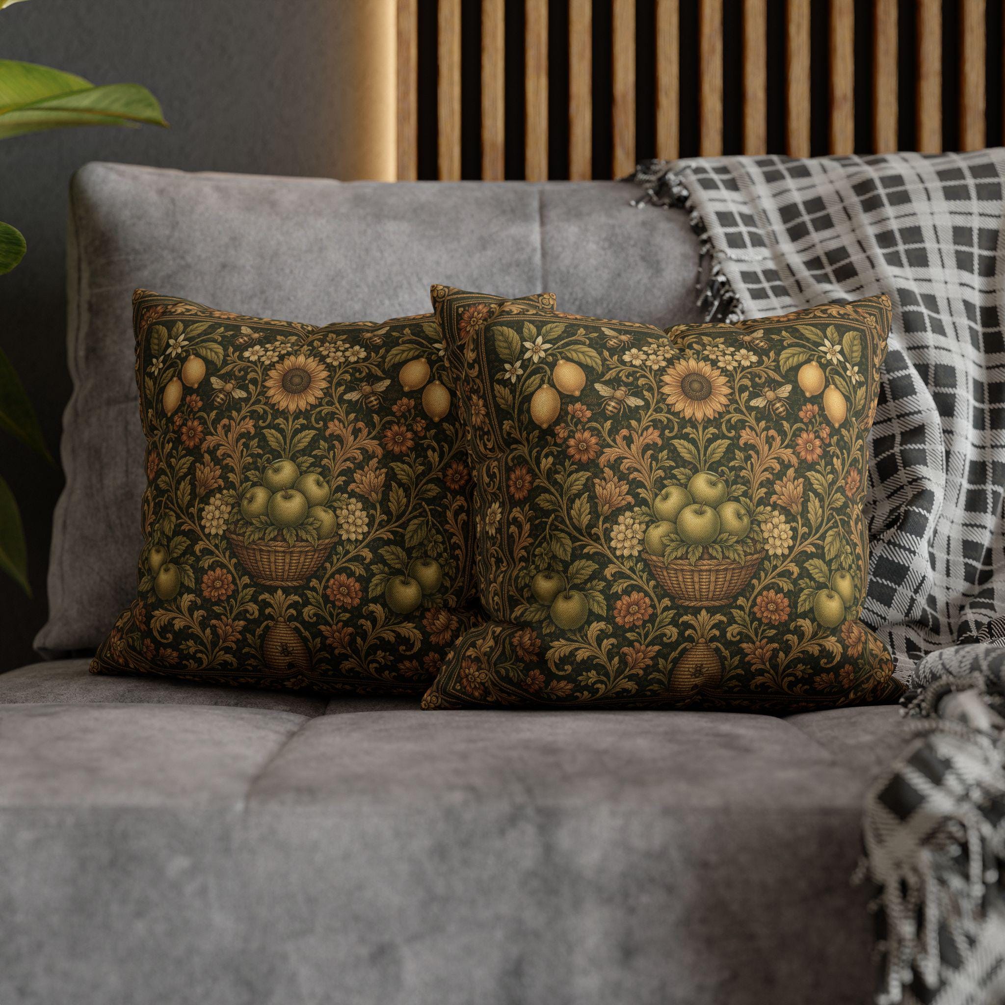 William Morris Style Pillow Cover: End of Summer Transitional Decor