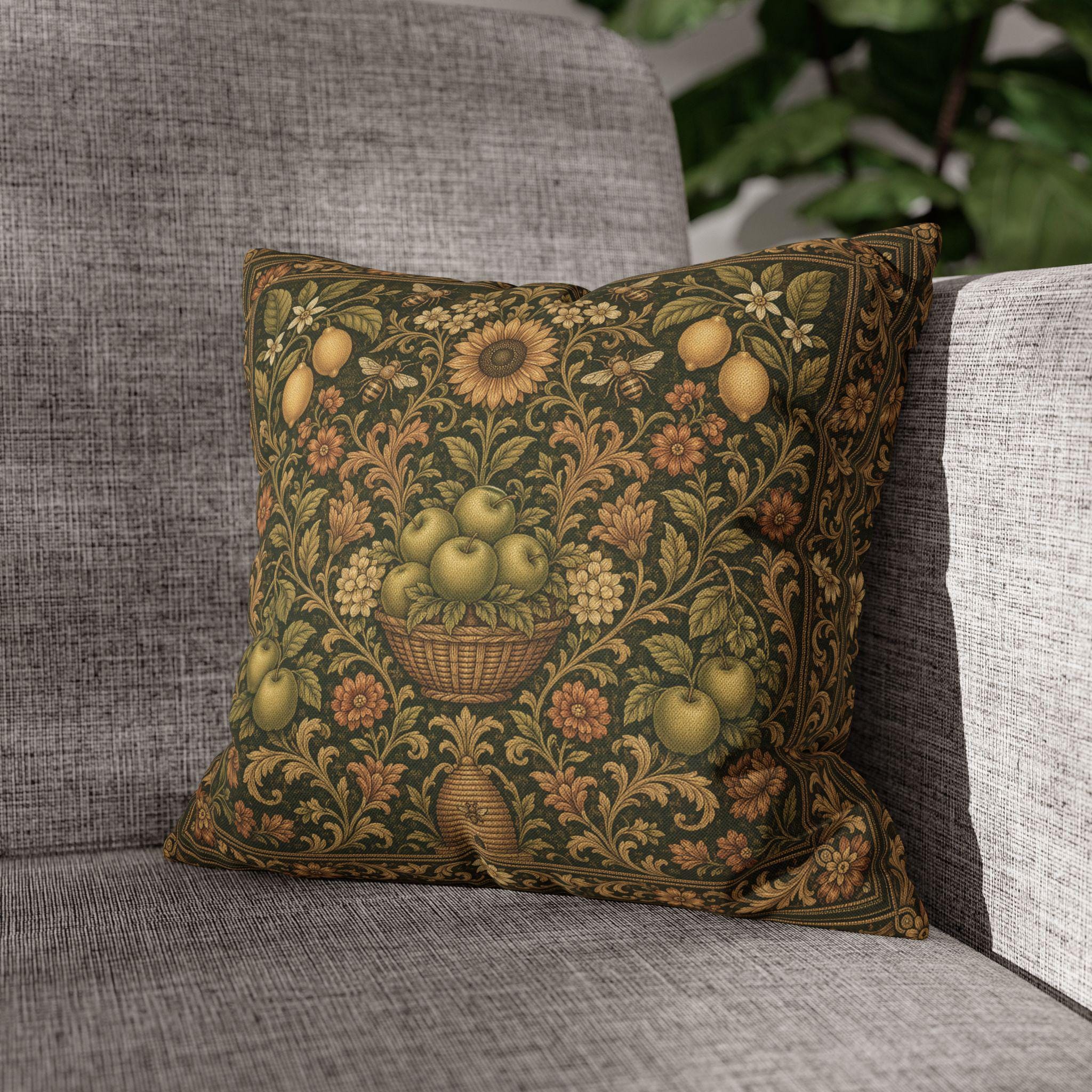 William Morris Style Pillow Cover: End of Summer Transitional Decor