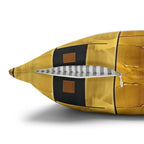 Cubism Pillow Cover: Gold Amber Mosaic, Modern Art Cushion