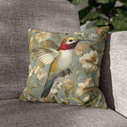William Morris Hummingbird Pillow Cover: Arts & Crafts Floral Cushion