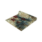 Poinsettia Table Runner: Holiday Cotton Dining Decor