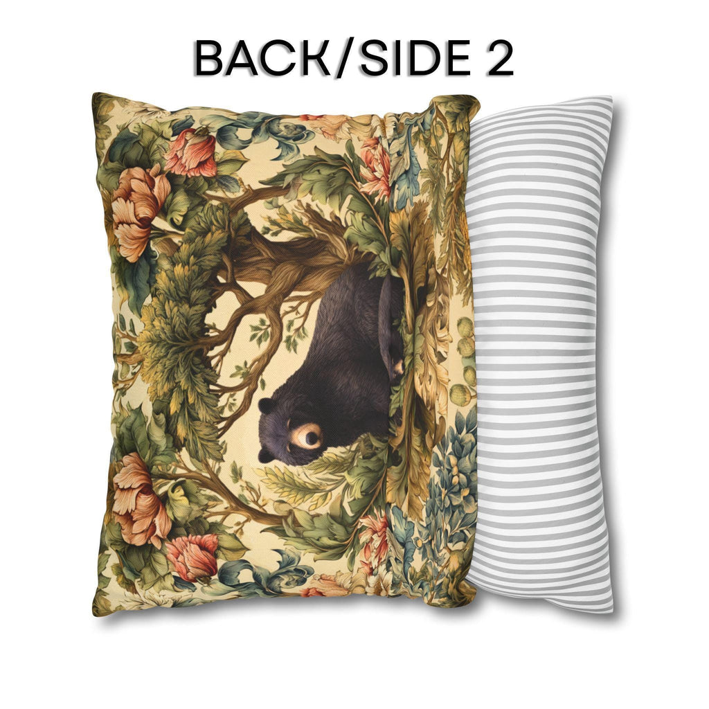 William Morris Woodland Animals Pillow Cover: Squirrel, Skunk, Doe, Bear Designs