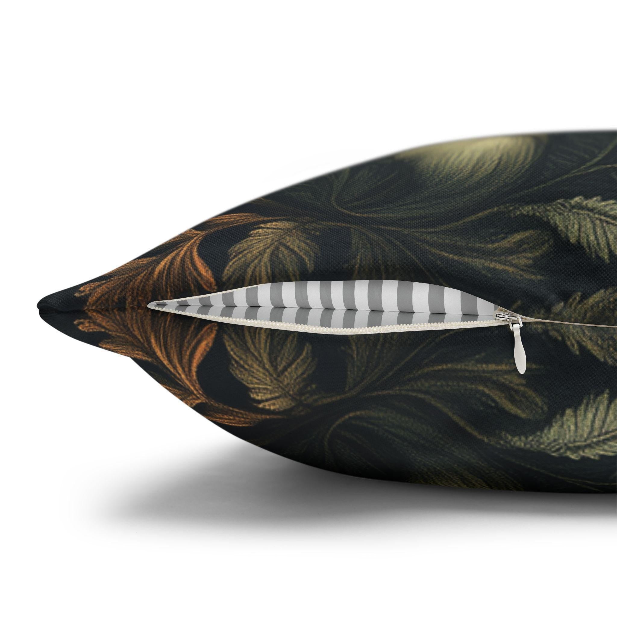 William Morris Botanical Mushroom Pillow Cover: Cottagecore Fungi Decor