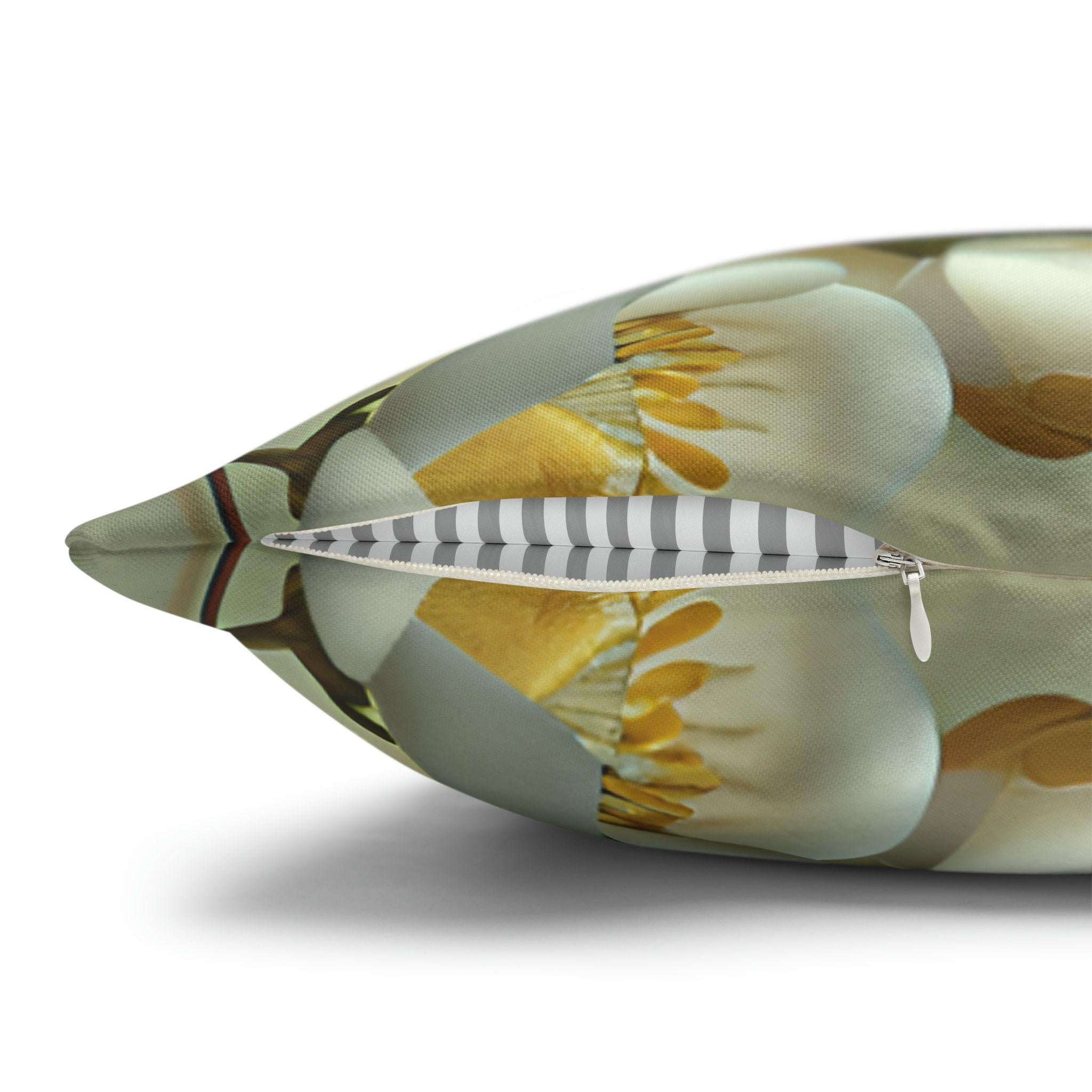 Magnolia Floral Pillow Cover: Cottagecore Home Decor Cushion