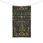 William Morris Christmas Tree Hand Towel: Vintage Style Holiday Hand Towel