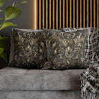 Baroque Pillow Cover: Metallic Gold Acanthus Floral Design