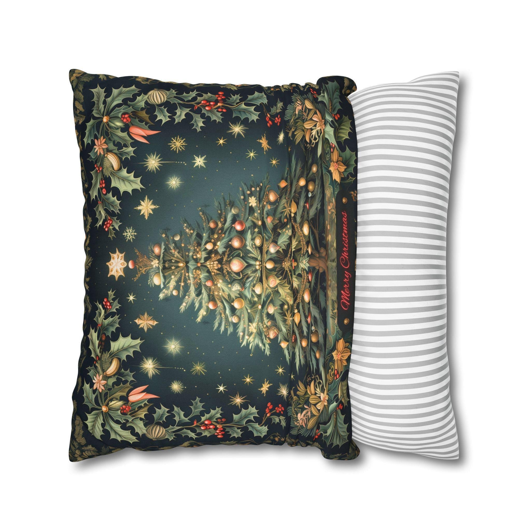 William Morris Christmas Pillow Cover: Botanical Tree, Vintage Style