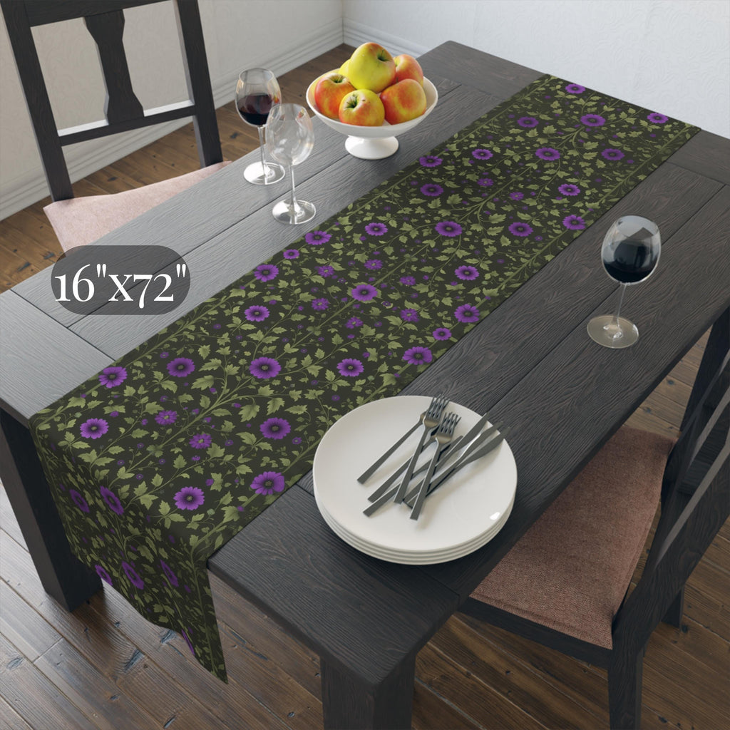 Elegant William Morris Arts and Crafts Floral Table Runner: 7 Colorway Choices
