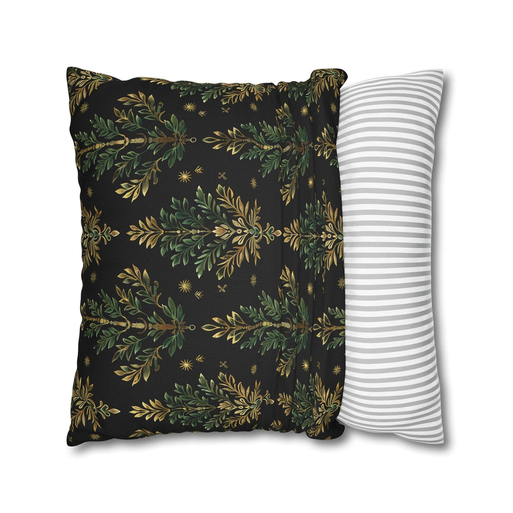 William Morris Christmas Tree Pillow Cover: Gold Botanical Holiday Decor