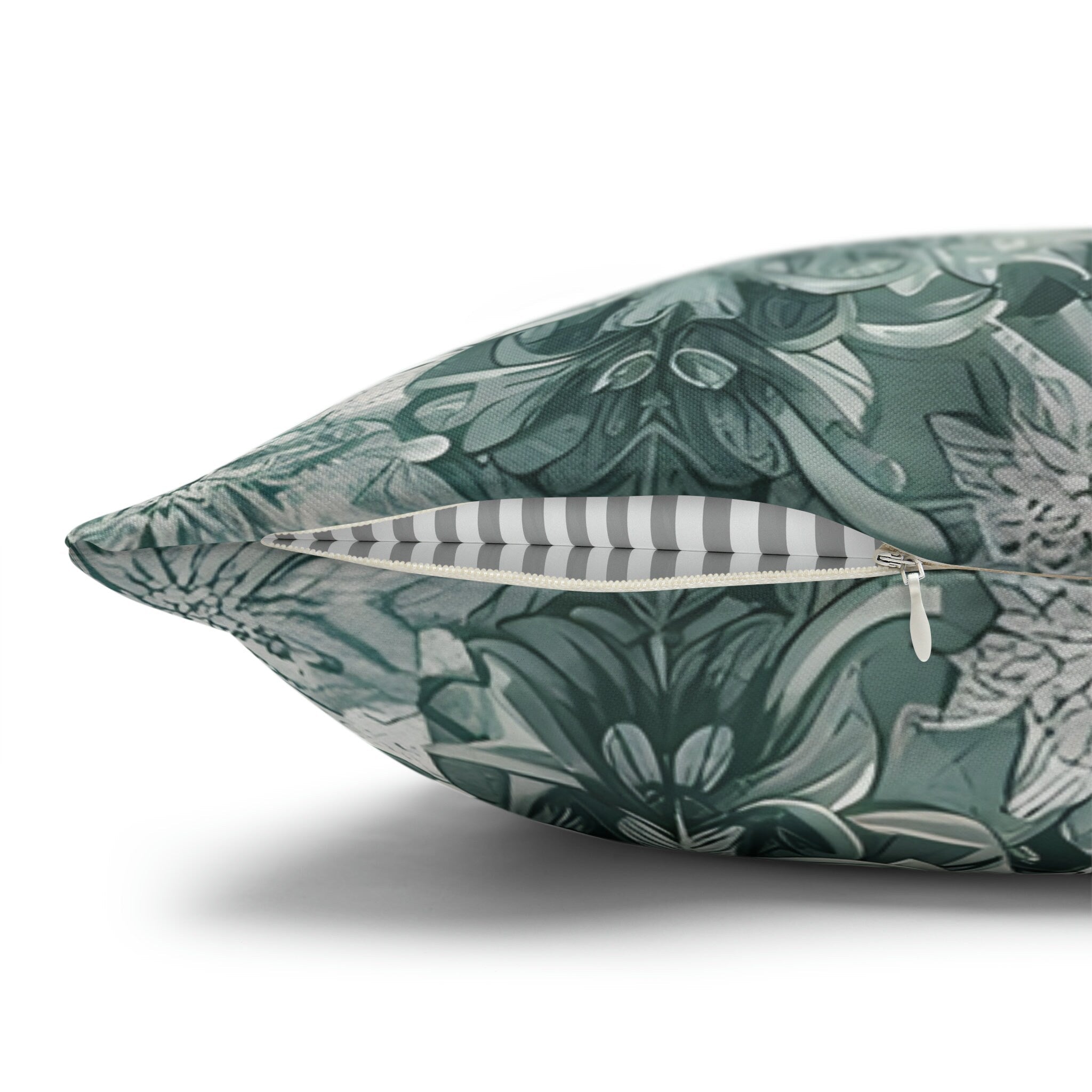 Vintage-Inspired Frosty Mint Snowflake Pillow Cover: Elegant Winter Home Decor with Intricate Design