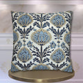 Floral Pillow Cover: Vintage Arts & Crafts Inspired Design (14x14 to 20x20 inches)