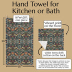 Strawberry Thief Heritage Hand Towel: William Morris Classic Reimagined