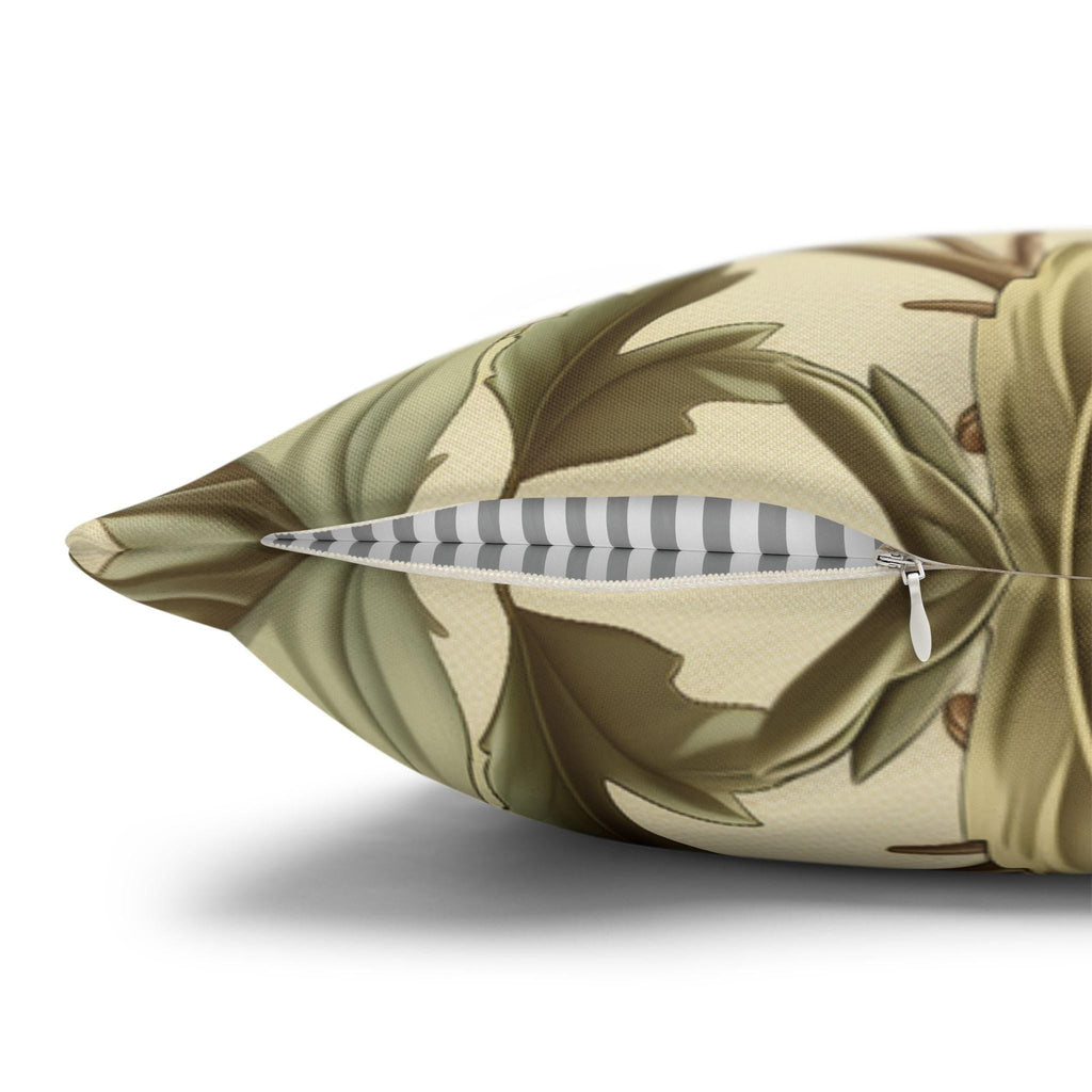 Vintage  Style William Morris Hummingbird Botanical Pillow Cover: Traditional Floral Bird Cushion Home Accent