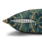 William Morris Midnight-Teal Champagne Pillow Cover: Vintage Pimpernel Reconstructed