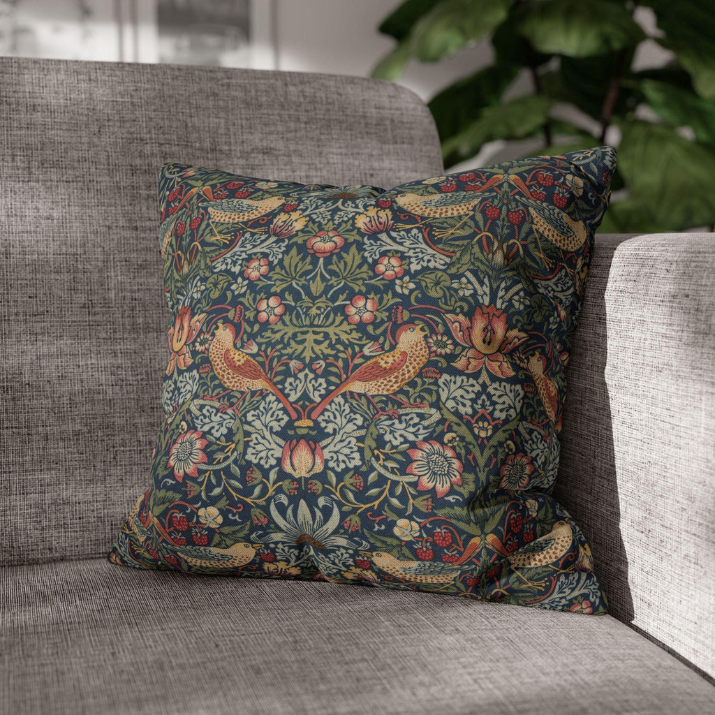 Strawberry Thief Heritage Pillow Cover: William Morris Classic Reimagined
