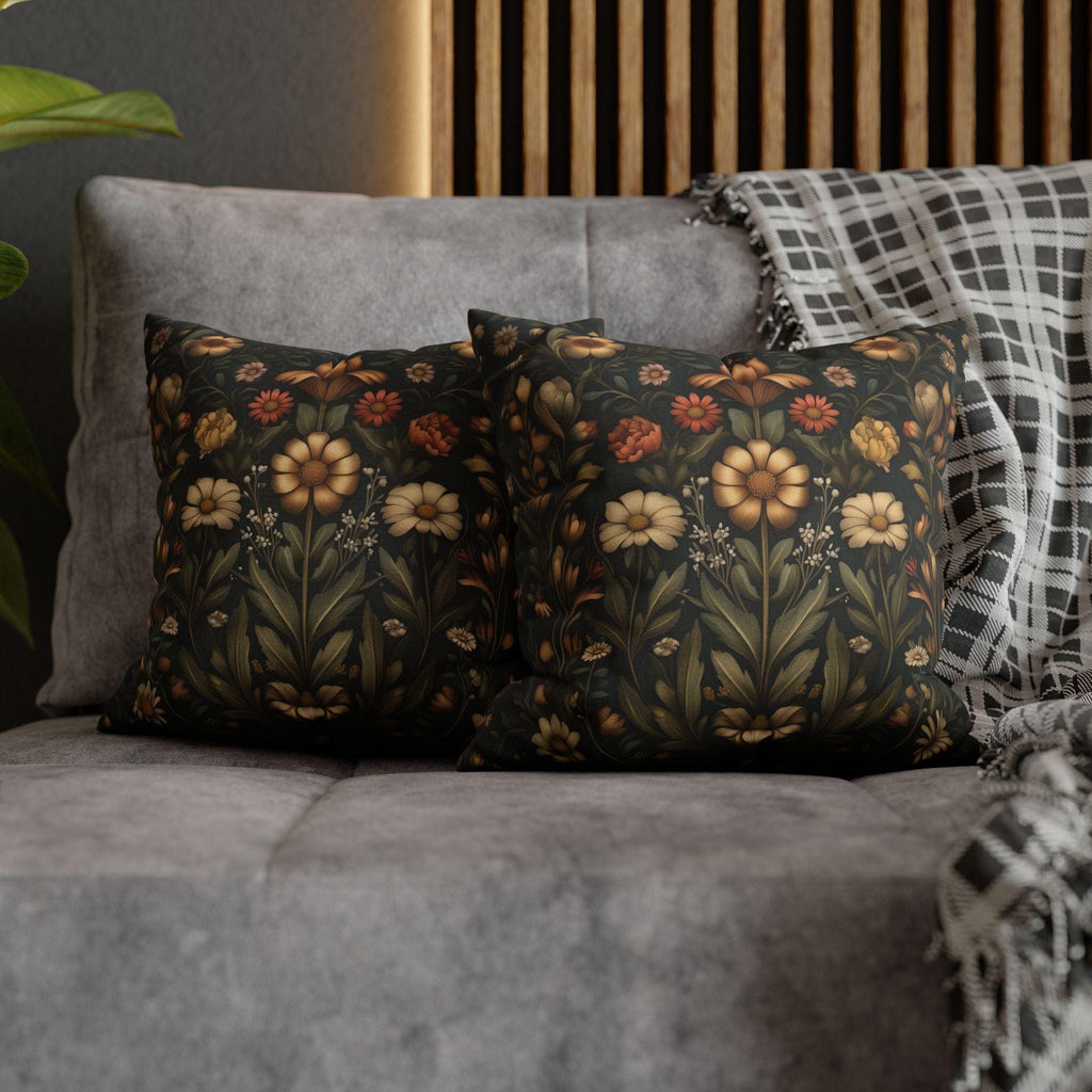William Morris Inspired Throw Pillow Cover: Spring Garden Botanicals