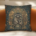 William Morris Raccoon Pillow Cover: Whimsical Woodland Animal Decor