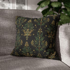 William Morris Christmas Tree Pillow Cover: Gold Botanical Holiday Decor