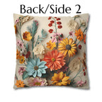 Wildflower Bouquet Pillow Cover: Colorful Floral Design