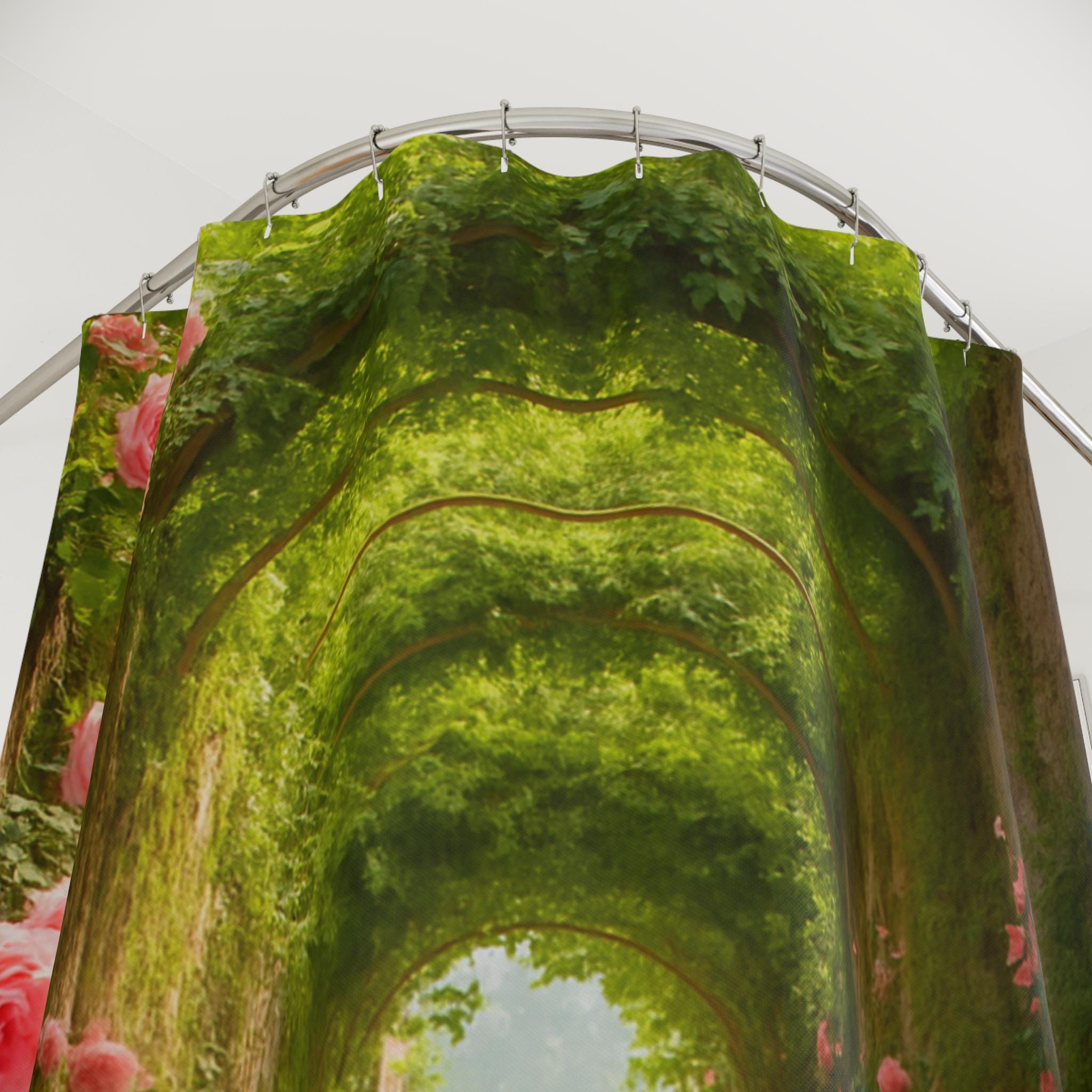 Enchanting Floral Shower Curtain: Romantic Vintage Garden Bathroom Decor for Weddings, Spa Retreats, Gifts