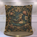 William Morris Inspired Frog Pond Pillow Cover: Botanical Spring & Summer Decor