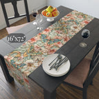 William Morris inspired Table Runner: Pastel Butterfly Garden
