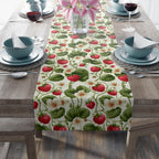 Wild Strawberry Table Runner: Botanical Summer Table Decor