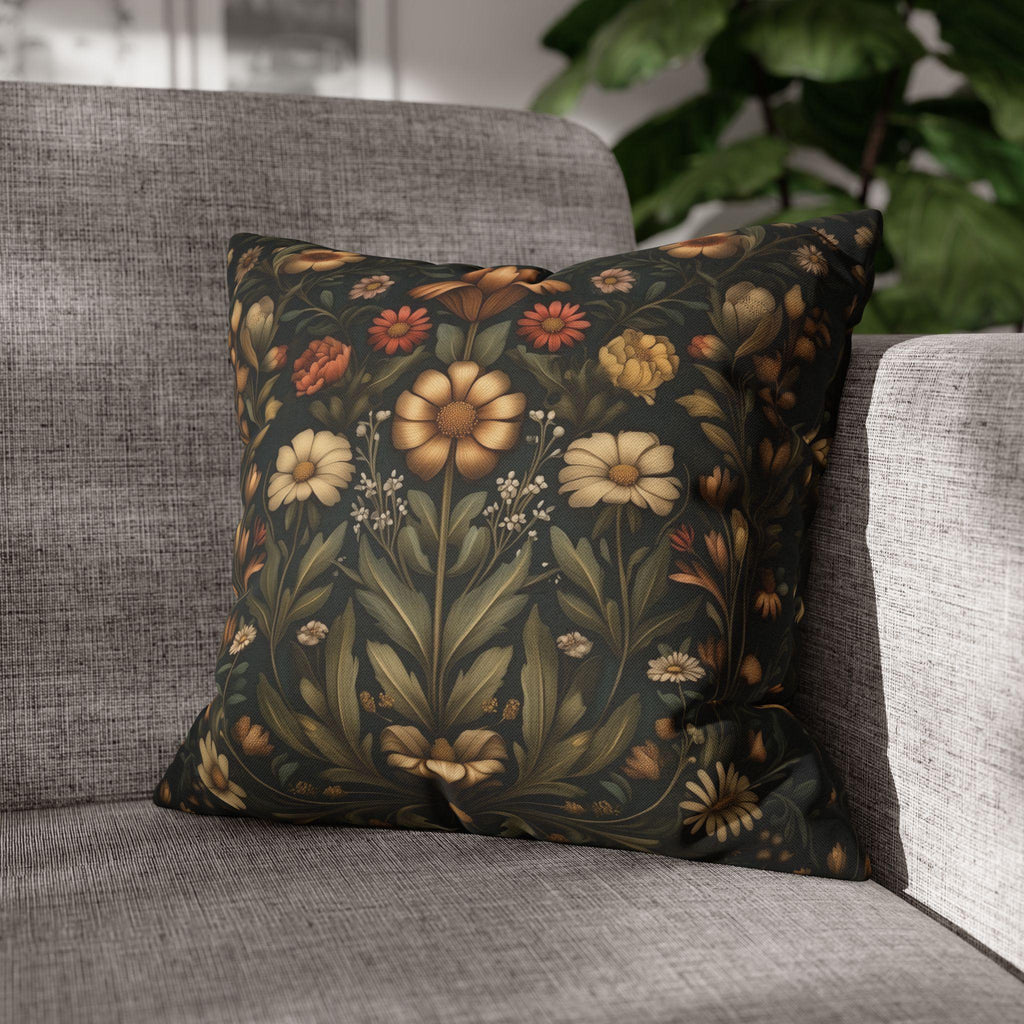 William Morris Inspired Throw Pillow Cover: Spring Garden Botanicals