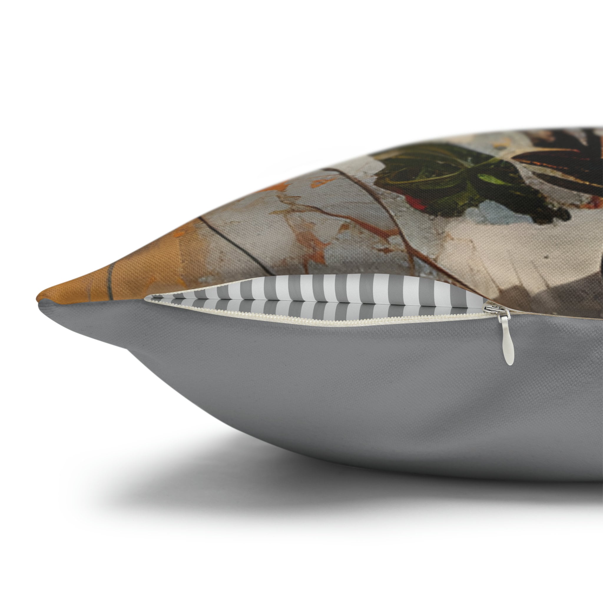 Vintage-Inspired Artistic Wildflower Pillow Cover: Oil Painting Style Floral Accent Cushion