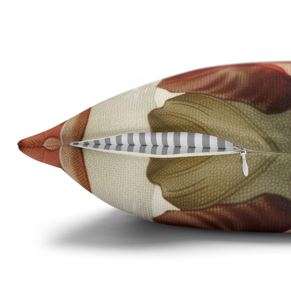 Classic Floral Accent Pillow Cover Rich Warm Tones Nature-Inspired Home Decor
