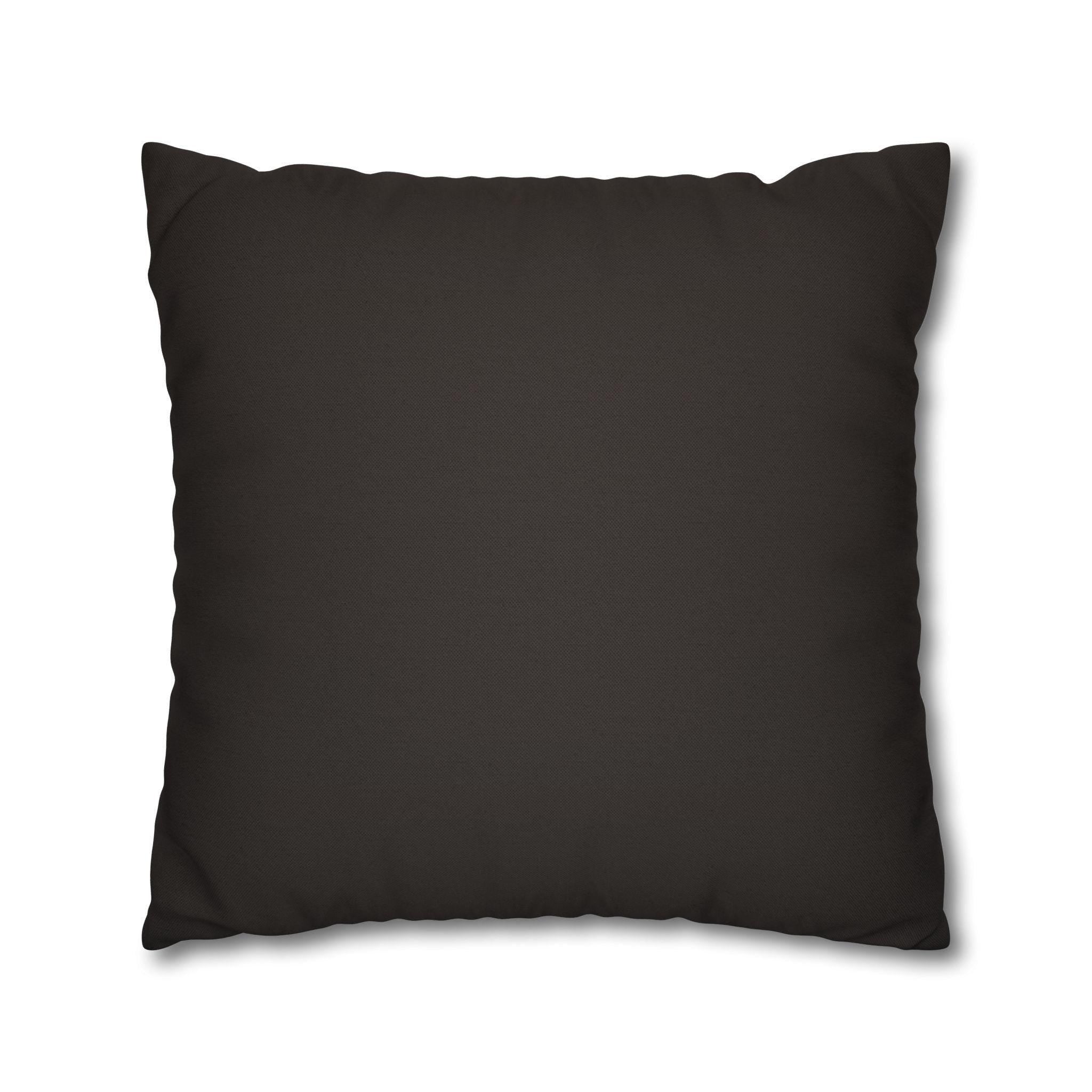 Pillow Cover: Swirling Fall Leaves - Earthy Brown and Orange