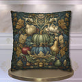 William Morris Inspired Tapestry Pillow Cover: Botanical Autumn Harvest for Cozy Fall Home Decor