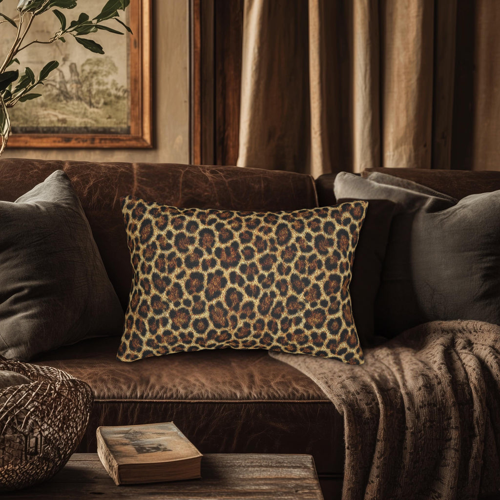 Leopard Luxe Lumbar Pillow: Faux-Fur Look, Zero Cruelty