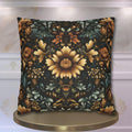 William Morris Fall Pillow Cover: Golden Floral Autumn Tapestry Vintage Style Accent