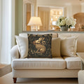 William Morris Inspired Wild Hare Pillow Cover: Garden Botanical Woodland Design