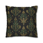 William Morris Christmas Tree Pillow Cover: Gold Botanical Holiday Decor
