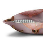 Pastel Holiday Ornaments Pillow Cover: Shimmer & Pink Pattern for Festive Elegance