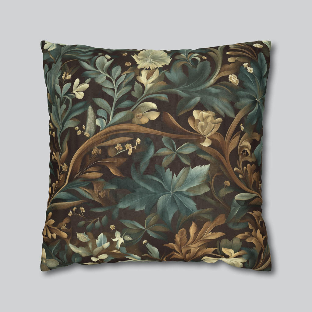William Morris Botanical Pillow Cover: Vintage Style Floral Accent Pillow
